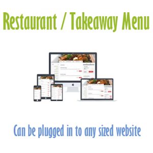 food menu plugin web design belfast