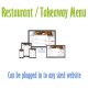 food menu plugin web design belfast