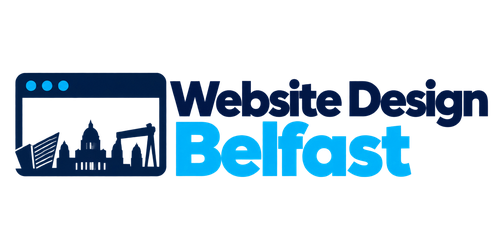 Website Design Belfast logo with Belfast skyline in a browser window